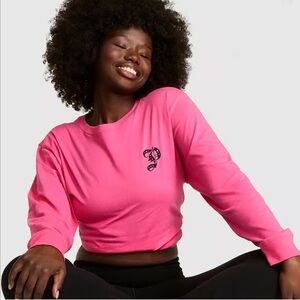 Carmine Rose PINK long sleeve tee